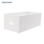 HOME COORDY 「積み重ねできる」整理ボックス LLーLL ホワイト