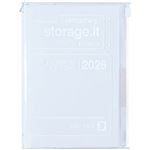 マークス【2025年12月始まり】ストレージイット クリア 変型 マンスリーブロック 月曜始まり（クリア）B6