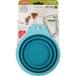 【ペット用】ライトハウス ぺたんこボウル S ブルー 1個