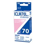 日本ナインスター Myink ICLM70L エプソン用互換インク E70LLM（ライトマゼンタ増量）