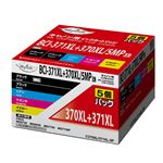 日本ナインスター Myink BCI－371XL＋370XL／5MP キヤノン用互換インク（大容量5本パック）C370／371－5P