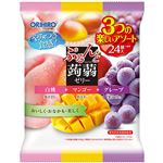 オリヒロ ぷるんと蒟蒻ゼリー大袋 白桃＋マンゴー＋グレープ 480g