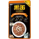 【ペット用】アイシア 黒缶パウチ ささみ入りまぐろとかつお 70g