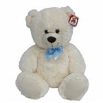 【3歳頃～】くまのぬいぐるみ（M）クリームホワイト