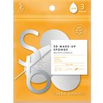Sokko beauty 3D メイクアップスポンジ しずく型 3個