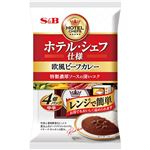 エスビー食品 ホテル・シェフ仕様 欧風ビーフカレー 中辛 680g（170g×4袋）