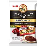 エスビー食品 ホテル・シェフ仕様 欧風ビーフカレー 辛口 680g（170g×4袋）