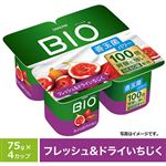 ダノンジャパン ダノンビオ フレッシュ＆ドライいちじく ヨーグルト 300g（75g×4カップ）