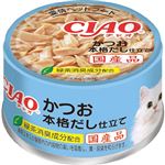 【ペット用】いなばペットフード CIAO かつお 本格だし仕立て 85g