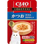 【ペット用】いなばペットフード CIAO こだわりテイスト かつお ささみ・おかか入り 30g