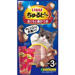 【ペット用】いなばペットフード いなば ちゅるビ～ まぐろと焼かつお 10g×3袋