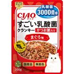 【ペット用】いなばペットフード CIAO すごい乳酸菌 クランキー かつお節入り まぐろ味 200g