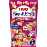 【ペット用】いなばペットフード いなば ちゅ～るビッツ とりささみ さつまいも入り 12g×3袋