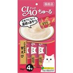 【ペット用】いなばペットフード CIAO ちゅ～る とりささみ＆甘えび 14g×4本