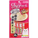 【ペット用】いなばペットフード CIAO ちゅ～る 総合栄養食 まぐろ 14g×4本