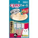 【ペット用】いなばペットフード CIAO ちゅ～る かつお＆国産あごだし 14g×4本