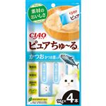 【ペット用】いなばペットフード CIAO ピュアちゅ～る かつお かつお節入り 14g×4本