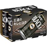 UCC BLACK無糖 6缶 185g×6本入り