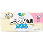 花王 ロリエ しあわせ素肌 超スリム 多い昼～ふつうの日用 20.5cm（羽つき）24コ入