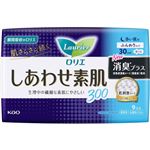 花王 ロリエ しあわせ素肌 消臭プラス 多い夜用（羽つき）9個入