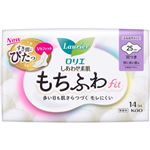 花王 ロリエ しあわせ素肌 もちふわfit 特に多い昼用 25cm（羽つき）14コ入