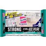 花王 クイックルワイパー 立体吸着ウエットシート ストロング 空間の超消臭 12枚