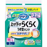 花王 リリーフ パンツタイプ 上げ下げらくらくうす型パンツ 2回分 M～L 2枚