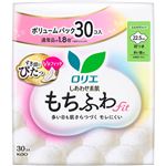 花王 ロリエ しあわせ素肌 もちふわfit ボリュームパック 多い昼用 22.5cm（羽つき）30コ入