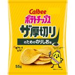 カルビー ポテトチップス ザ厚切りのためののりしお味 55g