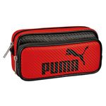 クツワ PUMA（プーマ）カーボンWペンケース（レッド）