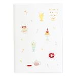 クツワ【2026年1月始まり】カラーインデックス手帳 マンスリーブロック 日曜始まり（休日のカフェ）B6 130SHC