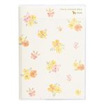 クツワ【2025年12月始まり】家族手帳 マンスリーブロック 月曜始まり（フラワーオレンジ）B6 137SHA