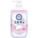 牛乳石鹸共進社 ミルキィボディソープ フローラルせっけんの香り ポンプ付 500ml