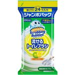 ジョンソン スクラビングバブル 流せるトイレブラシ シトラス つけかえ用 ジャンボパック 24個