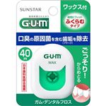 サンスター G・U・M（ガム）デンタルフロス ワックス［ふくらむタイプ］40m