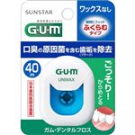 サンスター G・U・M（ガム）デンタルフロス アンワックス［ふくらむタイプ］40m