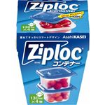 旭化成ホームプロダクツ ジップロック コンテナー 正方形 130ml×4個