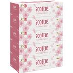 日本製紙クレシア スコッティ ティシュー フラワーボックス サクラ 500枚（250組×5箱）