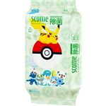 日本製紙クレシア スコッティ ウェットティシュー 除菌 ノンアルコールタイプ ポケモン 50枚