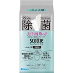 日本製紙クレシア スコッティ パーフェクトフィット ウェットティシュー 除菌 アルコールタイプ つめかえ用 100枚