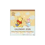 サンスター文具 2026年 ウォールカレンダースクエア くまのプーさん S8521360