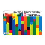 サクラクレパス クーピーペンシル24色（缶入）