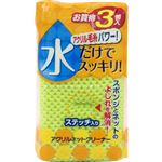東和産業 水だけでスッキリアクリルネットクリーナー 3個