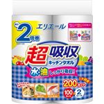 大王製紙 エリエール 超吸収キッチンタオル 100カット×2ロール