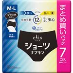 大王製紙 エリス ショーツナプキン M－L ブラック 昼・夜 長時間用 7枚