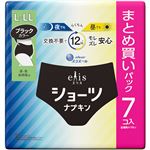 大王製紙 エリス ショーツナプキン L－LL ブラック 昼・夜 長時間用 7枚