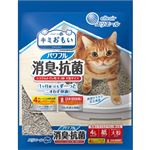 【ペット用】大王製紙 キミおもい パワフル消臭・抗菌 システムトイレ用ネコ砂 大粒 4L