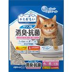 【ペット用】大王製紙 キミおもい パワフル消臭・抗菌システムトイレ用ネコ砂 小粒 4L