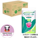 【ケース販売】大王製紙 エリエール たっぷり長持ちロール 長さ1.5倍 ダブル 45m×12ロール×6個