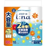 大王製紙 エリエール i：na（イーナ）トイレットティシュー 2倍巻（シングル）100m×18ロール